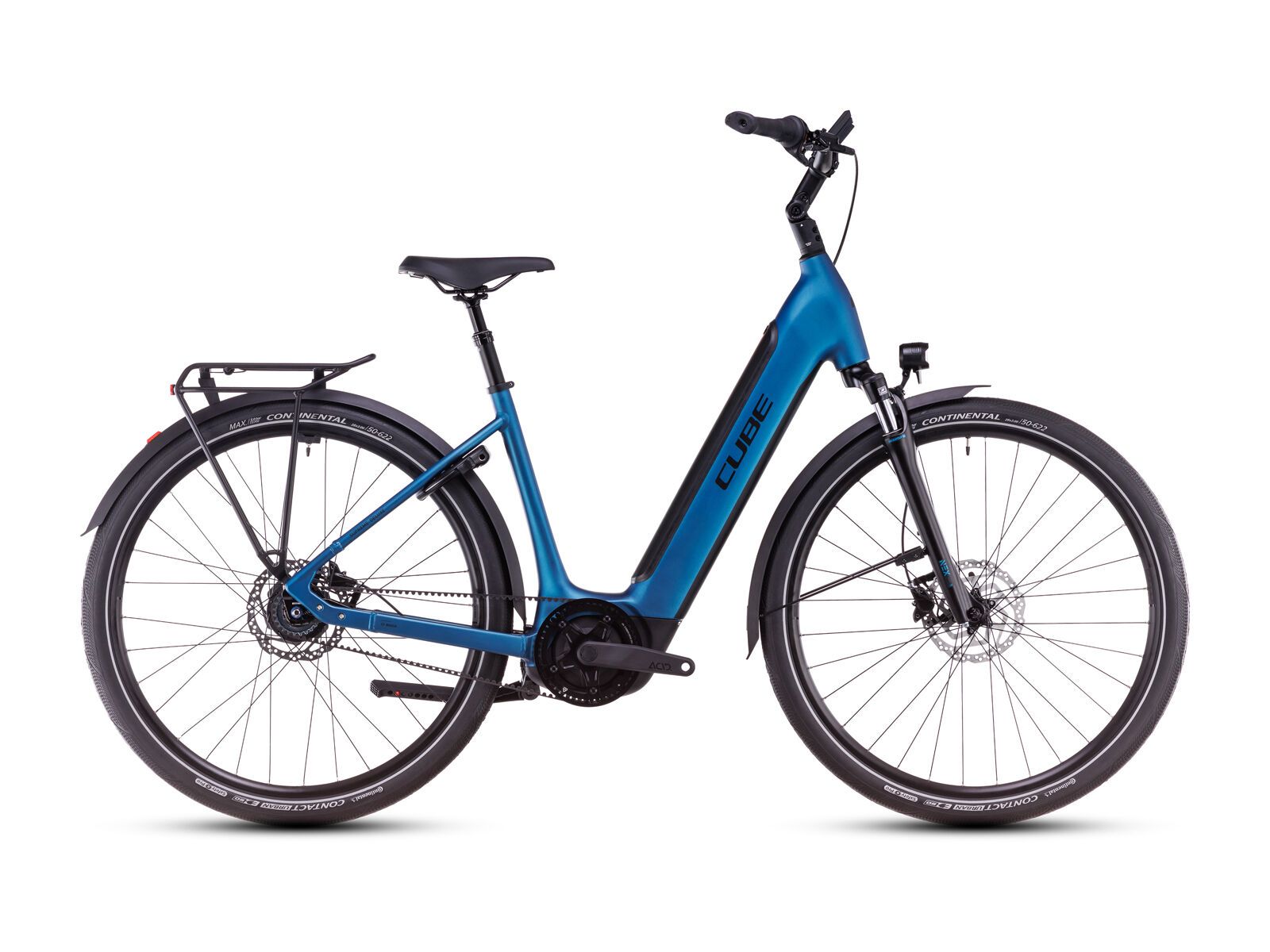 Cube Supreme Hybrid Deluxe One 625 Easy Entry 28, electricblue´n´black - Bild 1