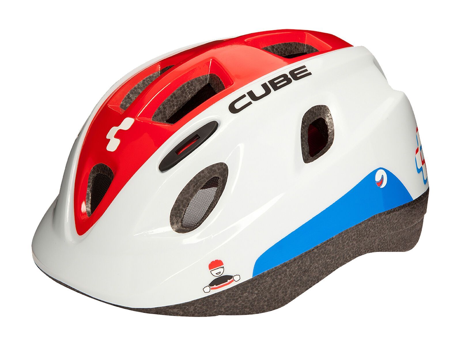 Cube Helm Kids, white´n´red´n´blue - Bild 1