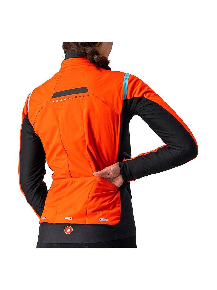 Castelli Alpha RoS 2 W Jacket, fiery red/celeste-matt blue - Bild 5