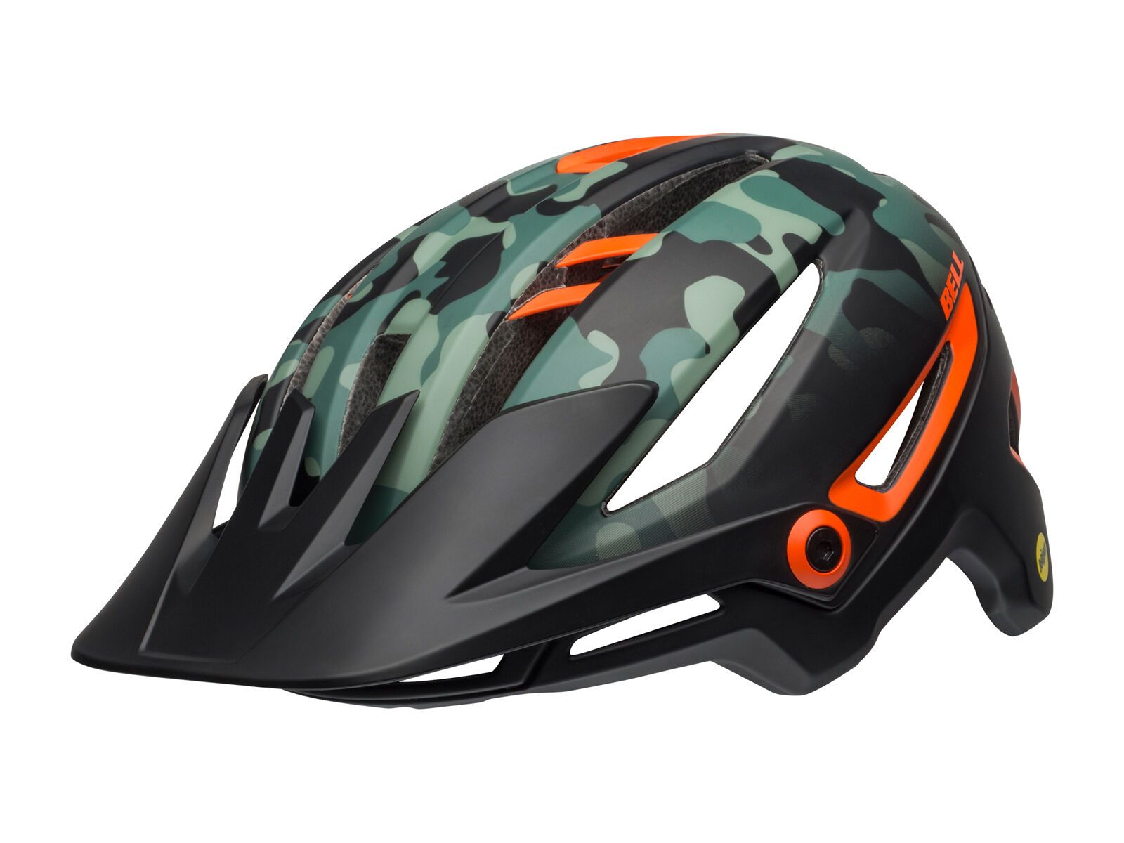 Bell Sixer MIPS, oak matte black/dark green/orange - Bild 1