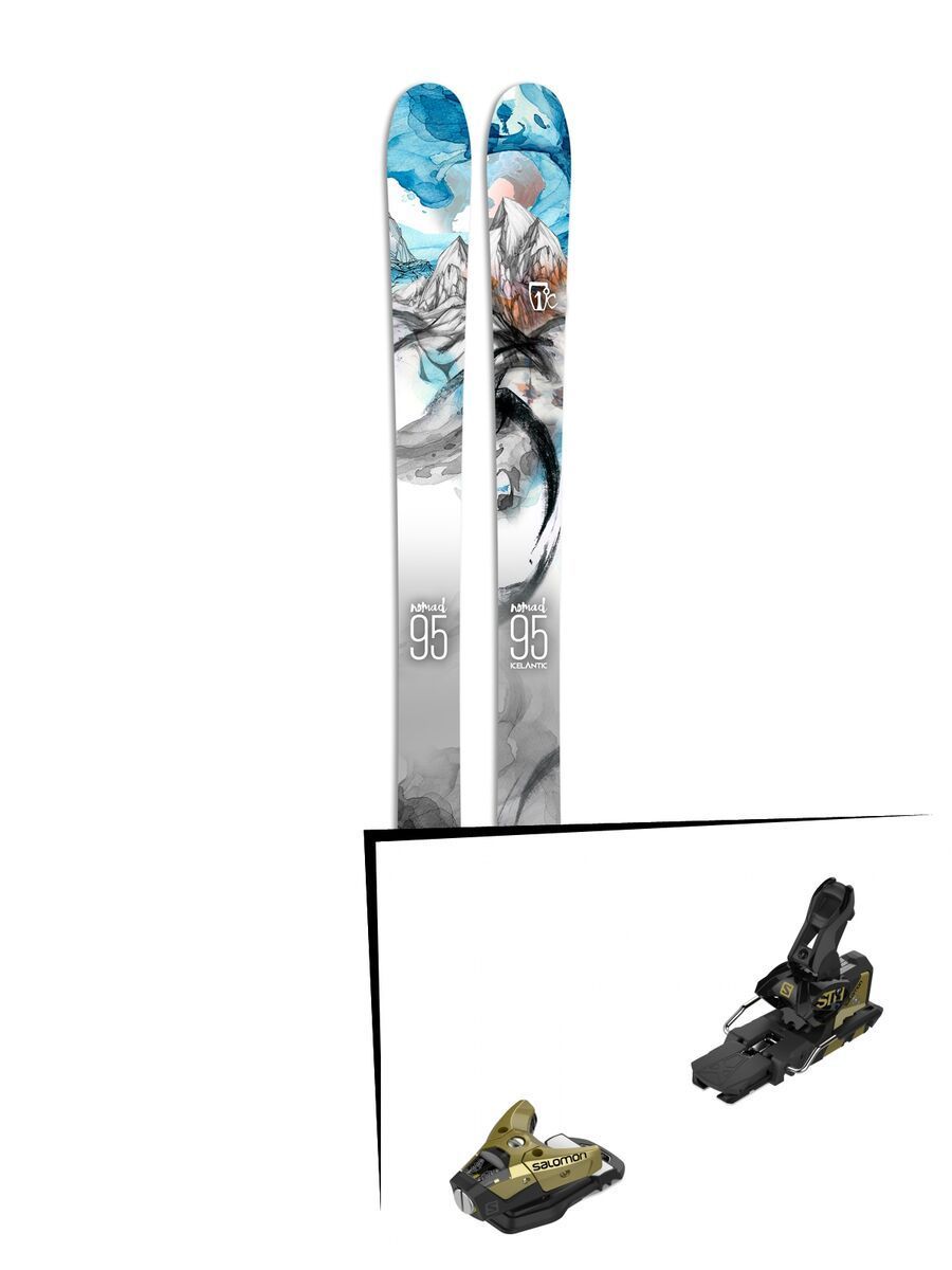Set: Icelantic Nomad 95 2017 + Salomon STH2 WTR 16 (2212360) - Bild 1