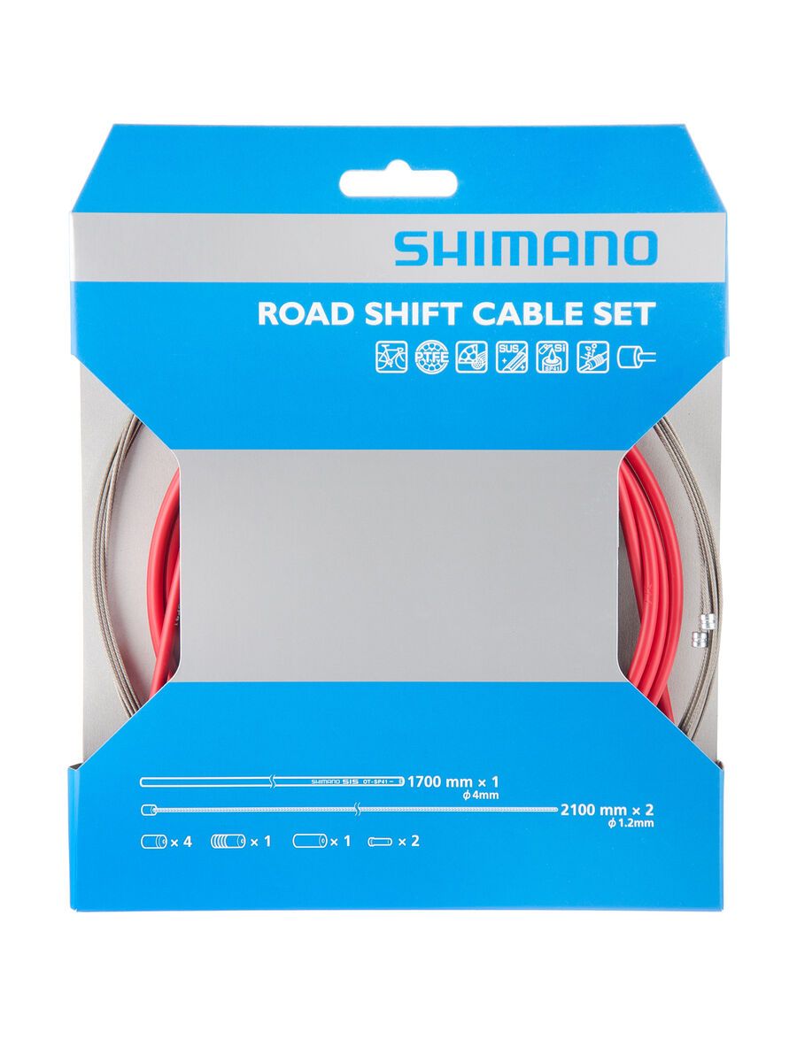 Shimano Road Sil-Tec beschichtet, rot - Bild 1