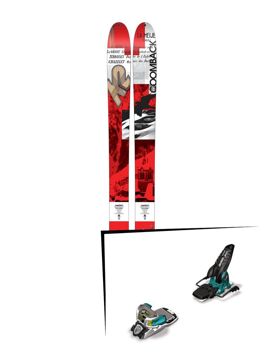 K2 SKI Set: Coomback 114 2016 + Marker Jester 16 - Bild 1