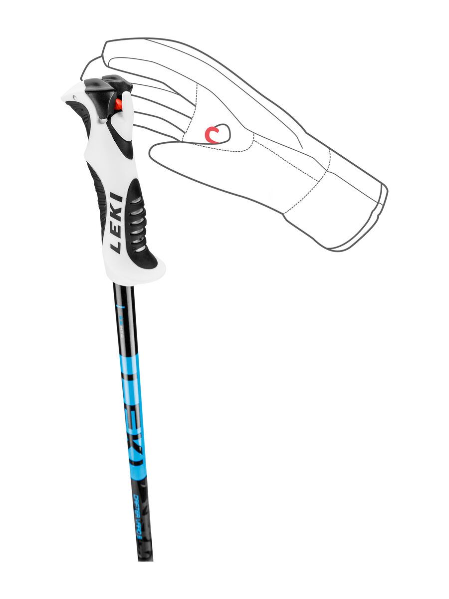 Leki Drifter Vario S, black/cyan/dark anthracite - Bild 4