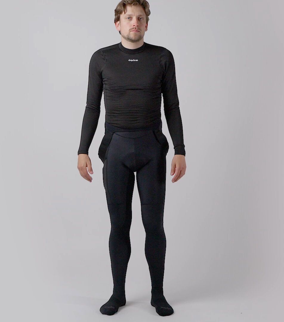 GripGrab PACR Thermal Bib Tights, black - Video 10