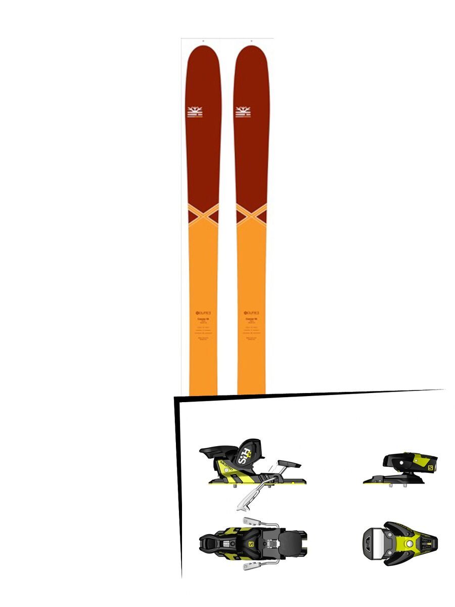 DPS Skis Set: Cassiar 95 Pure3 Special Edition 2016 + Salomon STH2 WTR 13 - Bild 1