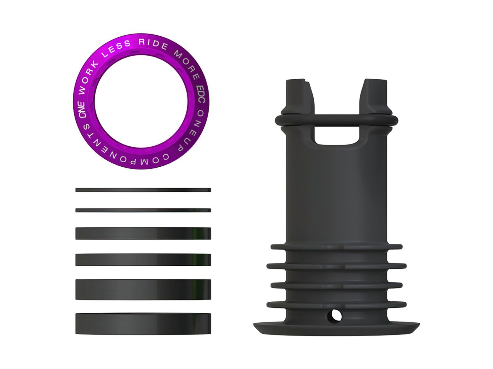 OneUp Components EDC Threaded Top Cap, purple - Bild 1