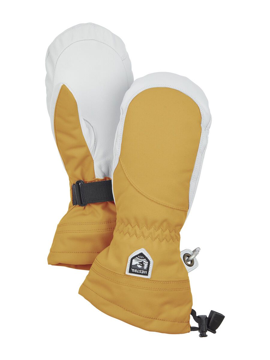 Hestra Heli Ski Female Mitt, mustard / offwhite - Bild 1