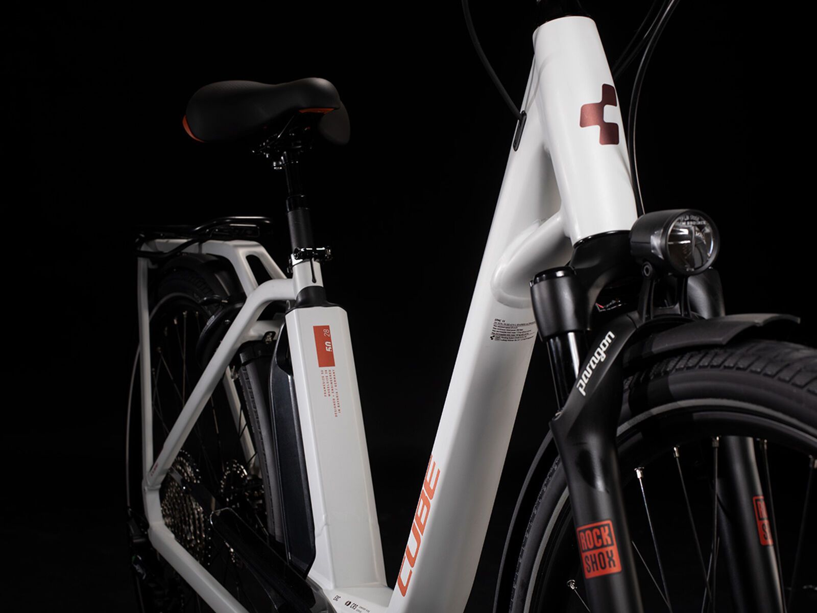 Cube Town Sport Hybrid EXC, grey´n´red - Bild 4