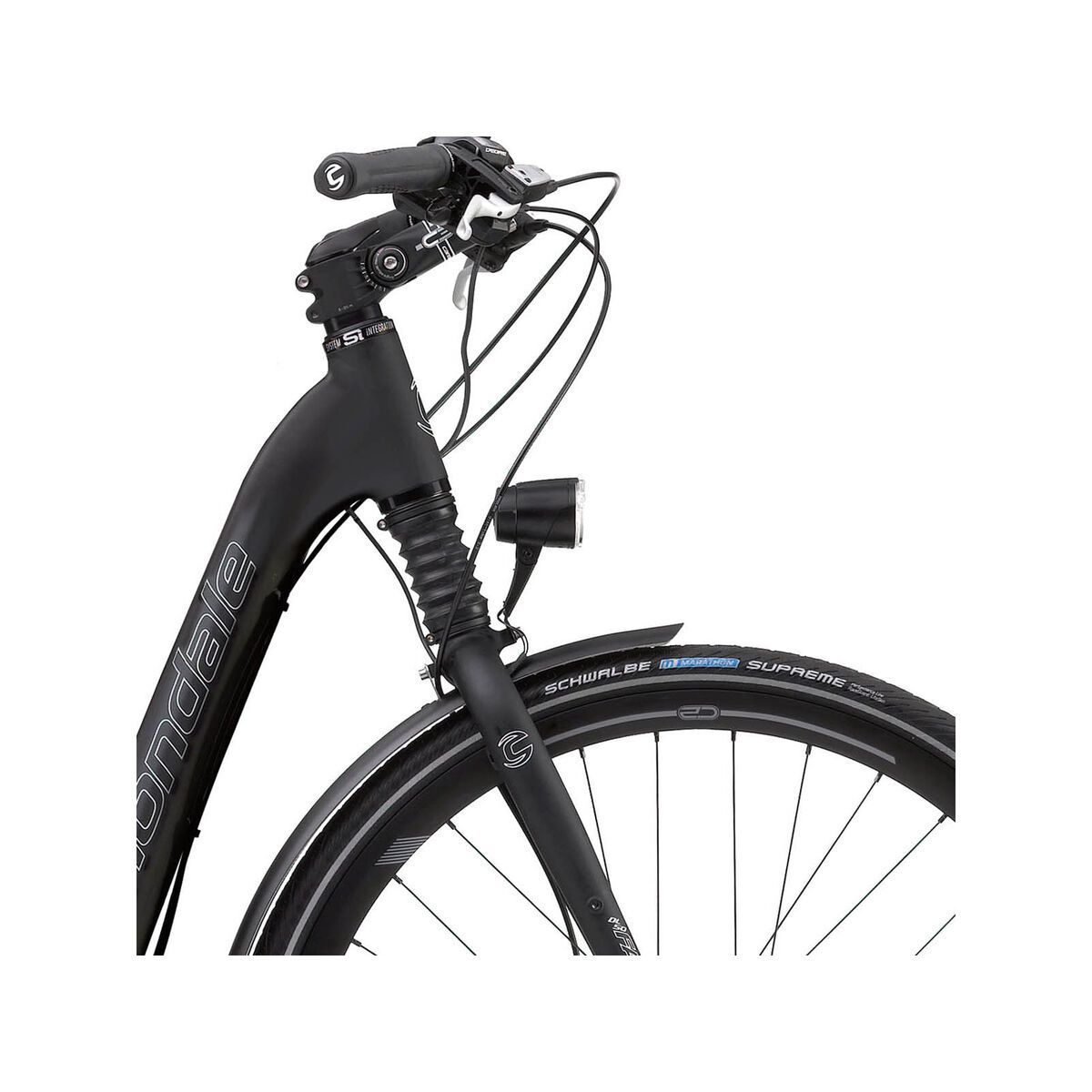 Cannondale E-Series 1 Headshok Step Trough Alfine 300Wh. New HMI, jet black matte - Bild 5