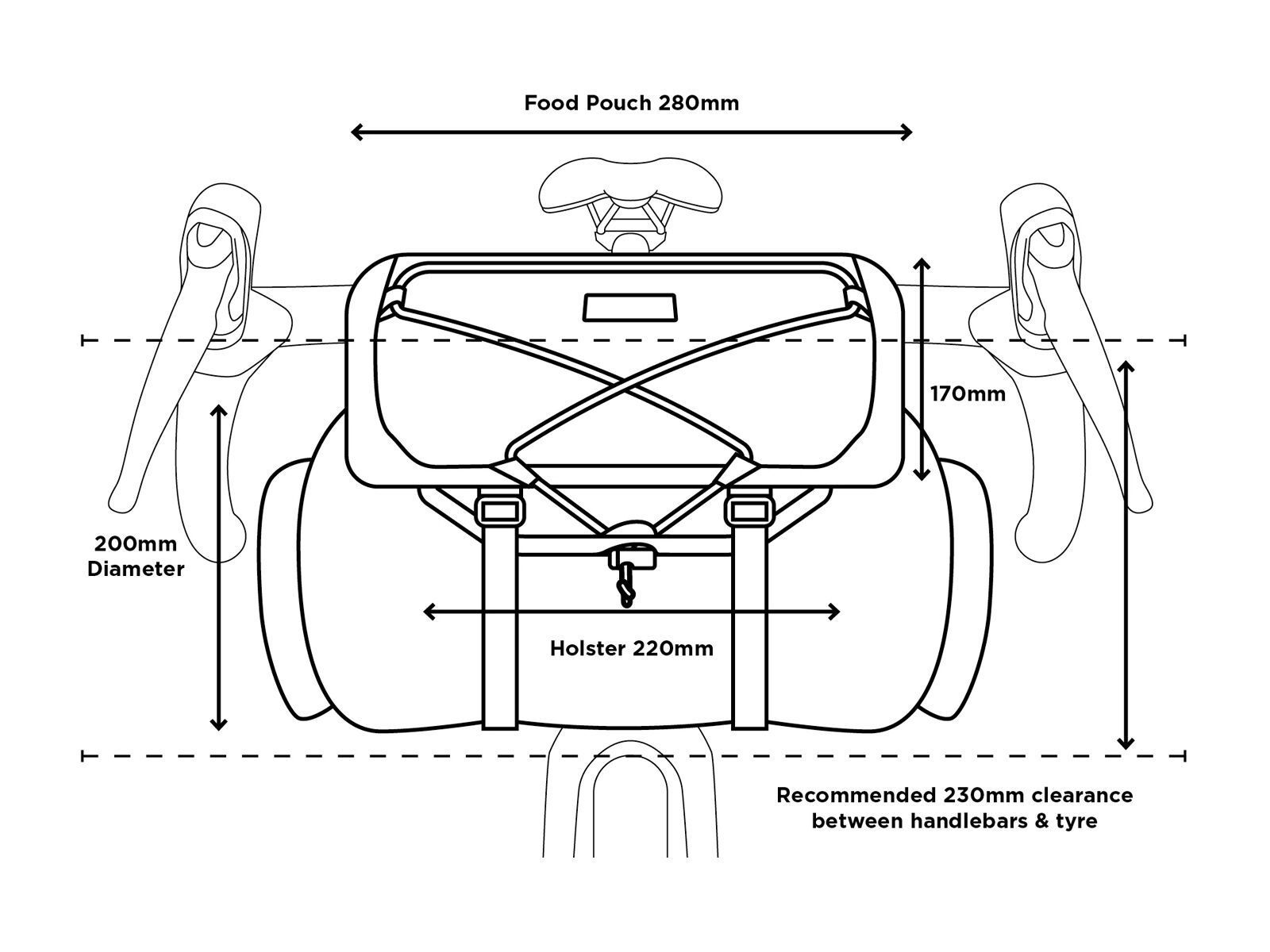 Restrap Bar Bag - 17 L, black - Bild 6