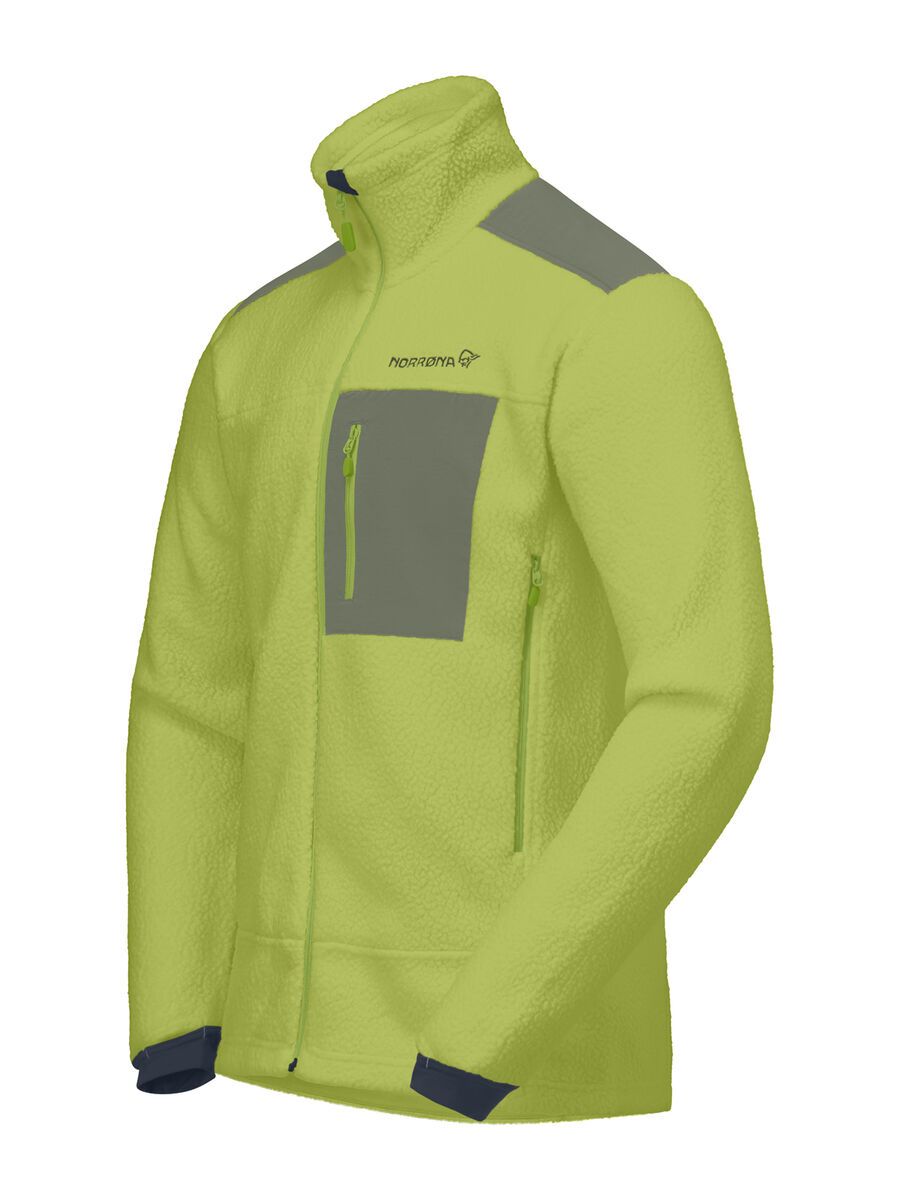 Norrona trollveggen warm3 Jacket M's, dark citron/deep lichen green - Bild 2