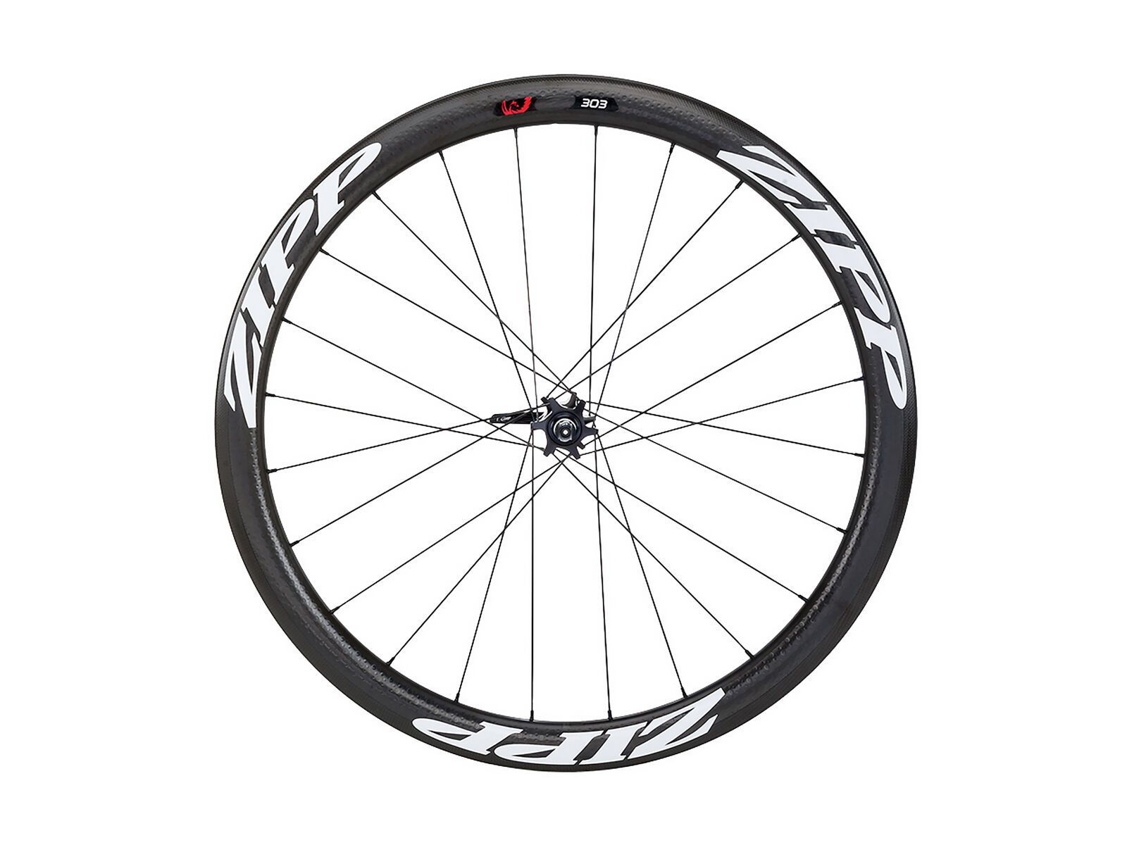 Zipp 303 Firecrest Carbon Clincher Disc-brake, schwarz / weiße Aufkleber - Bild 1
