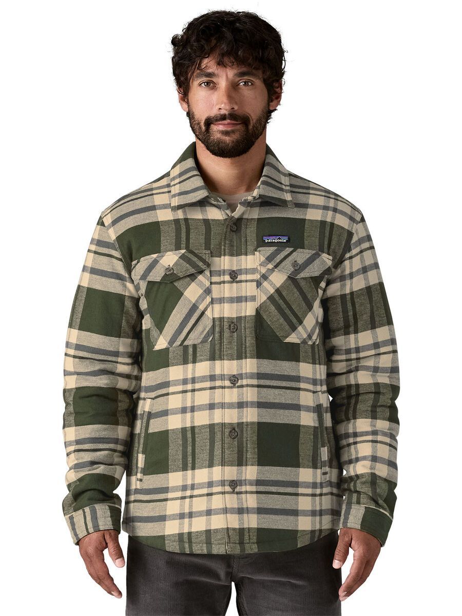 Patagonia Men's Lightweight Insulated Fjord Flannel Shirt Ashore, old growth green - Bild 2
