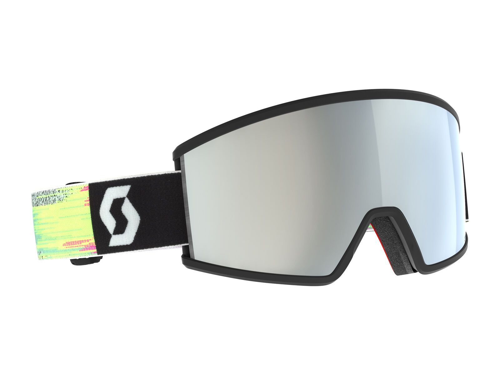 Scott Ambit Compact, AMP White Chrome / black/neon yellow - Bild 1