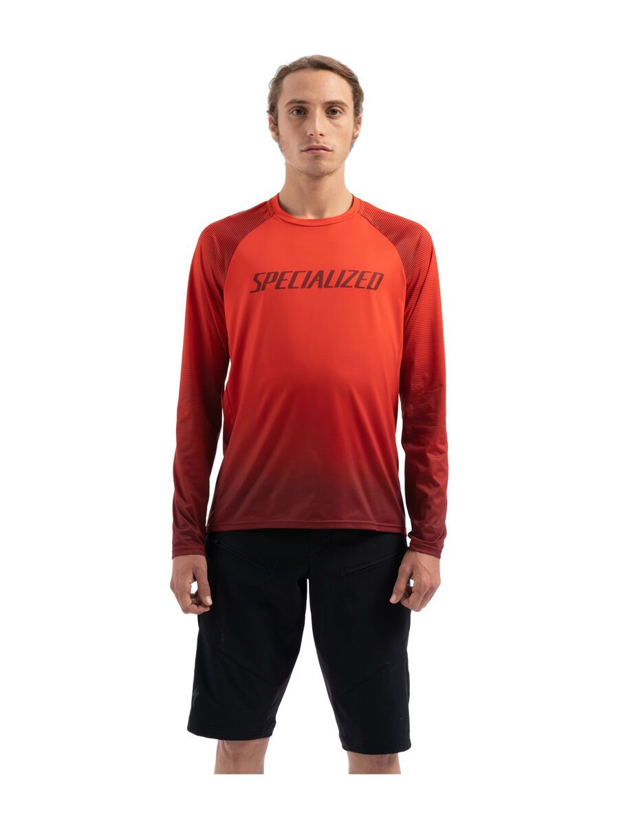 Specialized Enduro Air Longsleeve Jersey, rocket red/crimson refraction - Bild 3