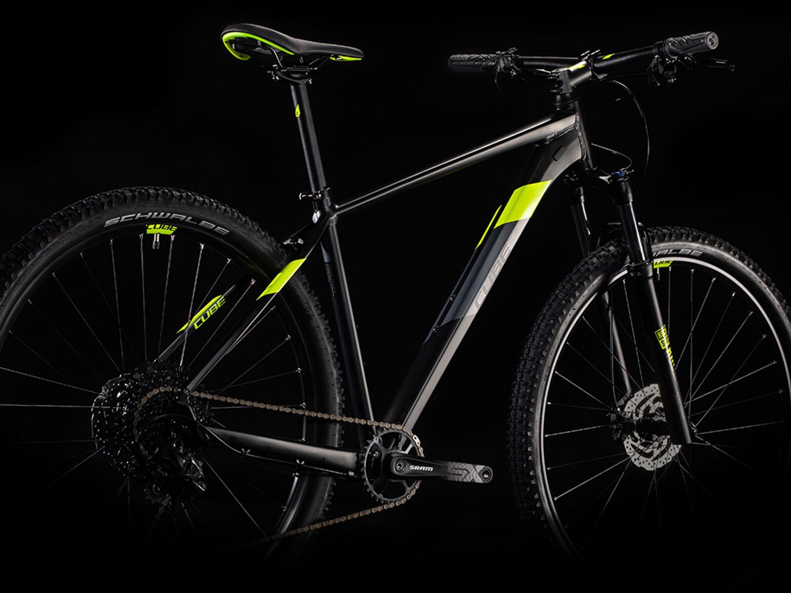 Cube Analog 29, black´n´flashyellow - Bild 2
