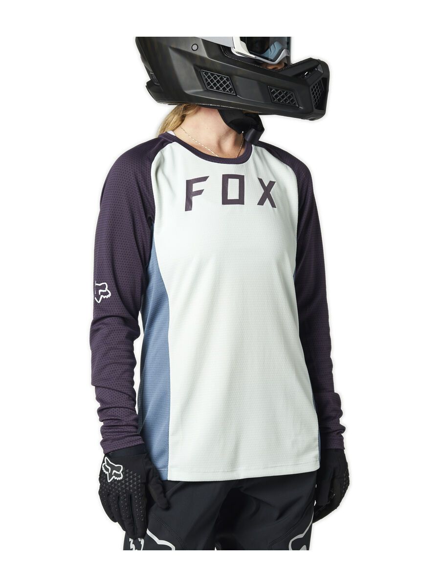 Fox Womens Defend LS Jersey, cloud grey - Bild 1
