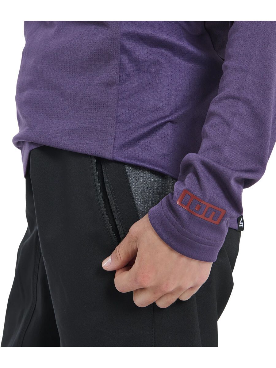 ION MTB Jersey Traze Long Sleeve Women, dark-purple - Bild 6