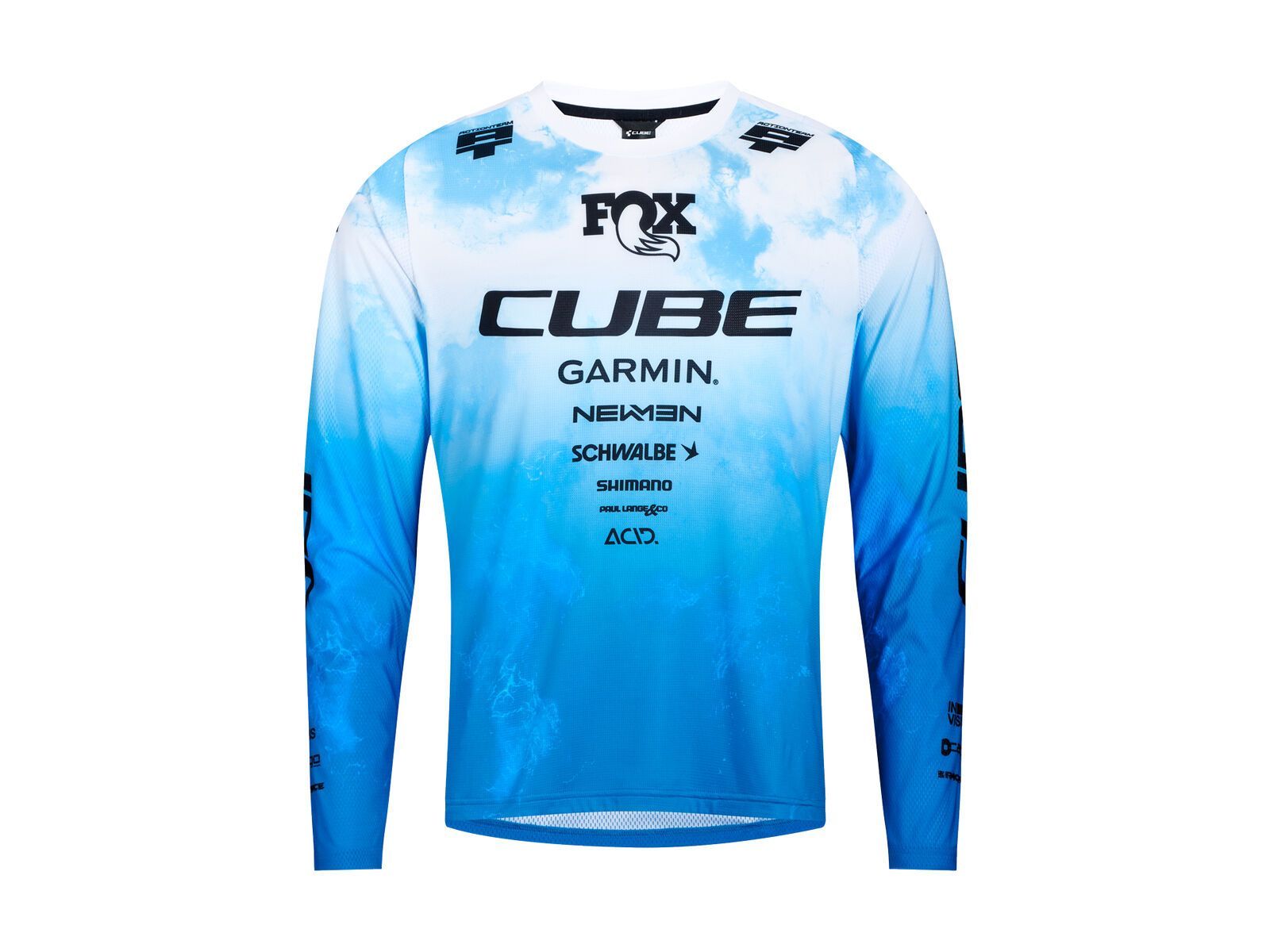 Cube MTB Trikot X Actionteam langarm, black´n´white - Bild 1