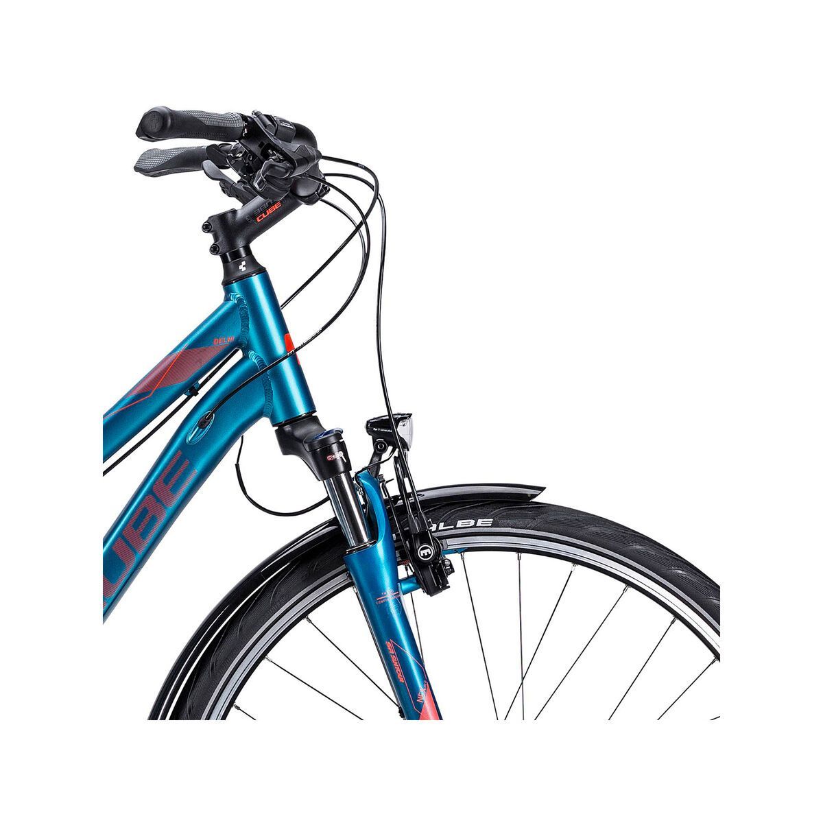 Cube Delhi Trapeze, colibri blue flashred - Bild 5