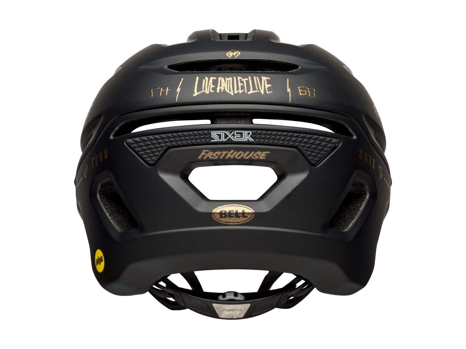 Bell Sixer MIPS Fasthouse, matte/gloss black/gold - Bild 4