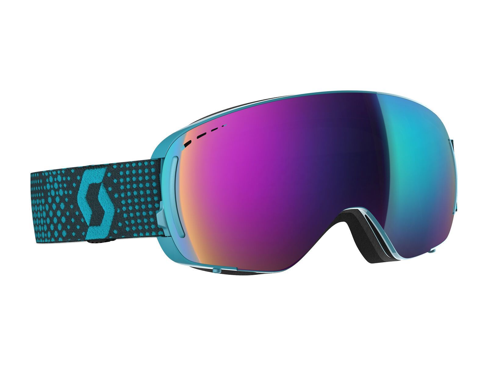 Scott LCG Compact, blue/black/Lens: solar teal chrome - Bild 1