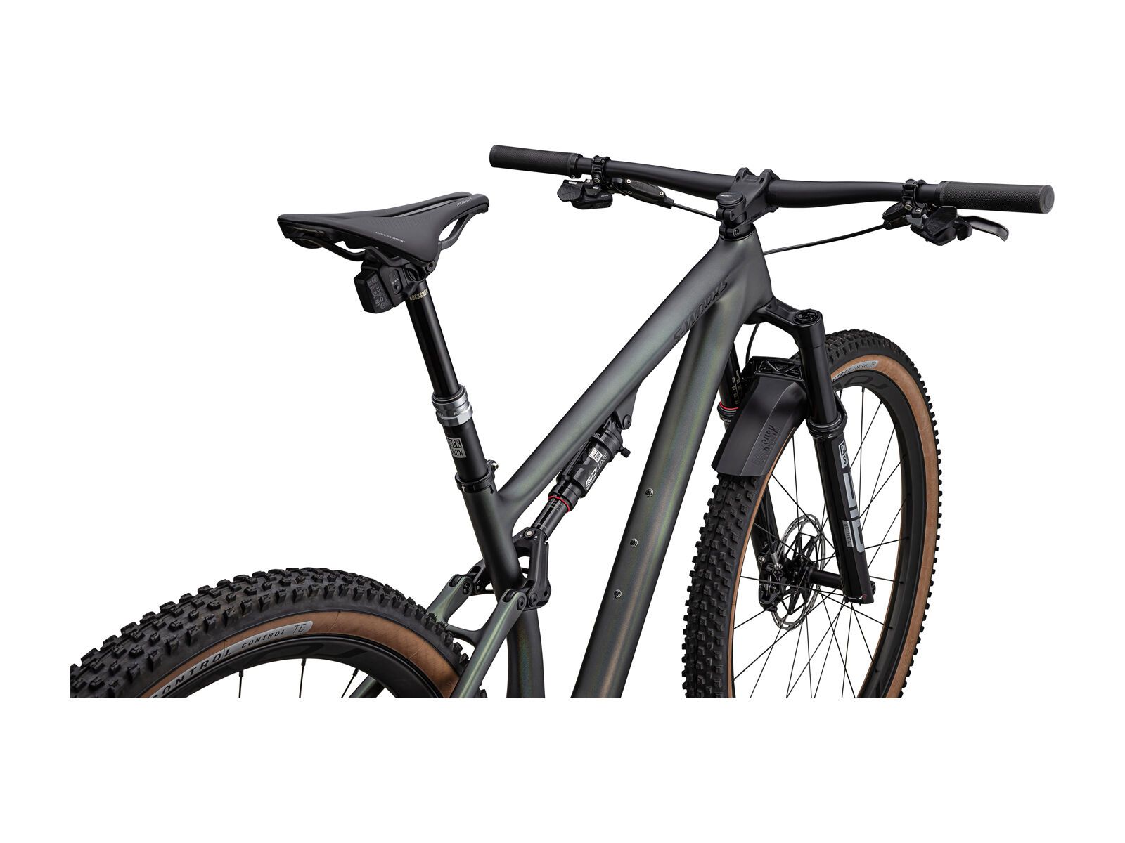 Specialized S-Works Epic Evo RS, silver green/white pearl tint/black chrome - Bild 4