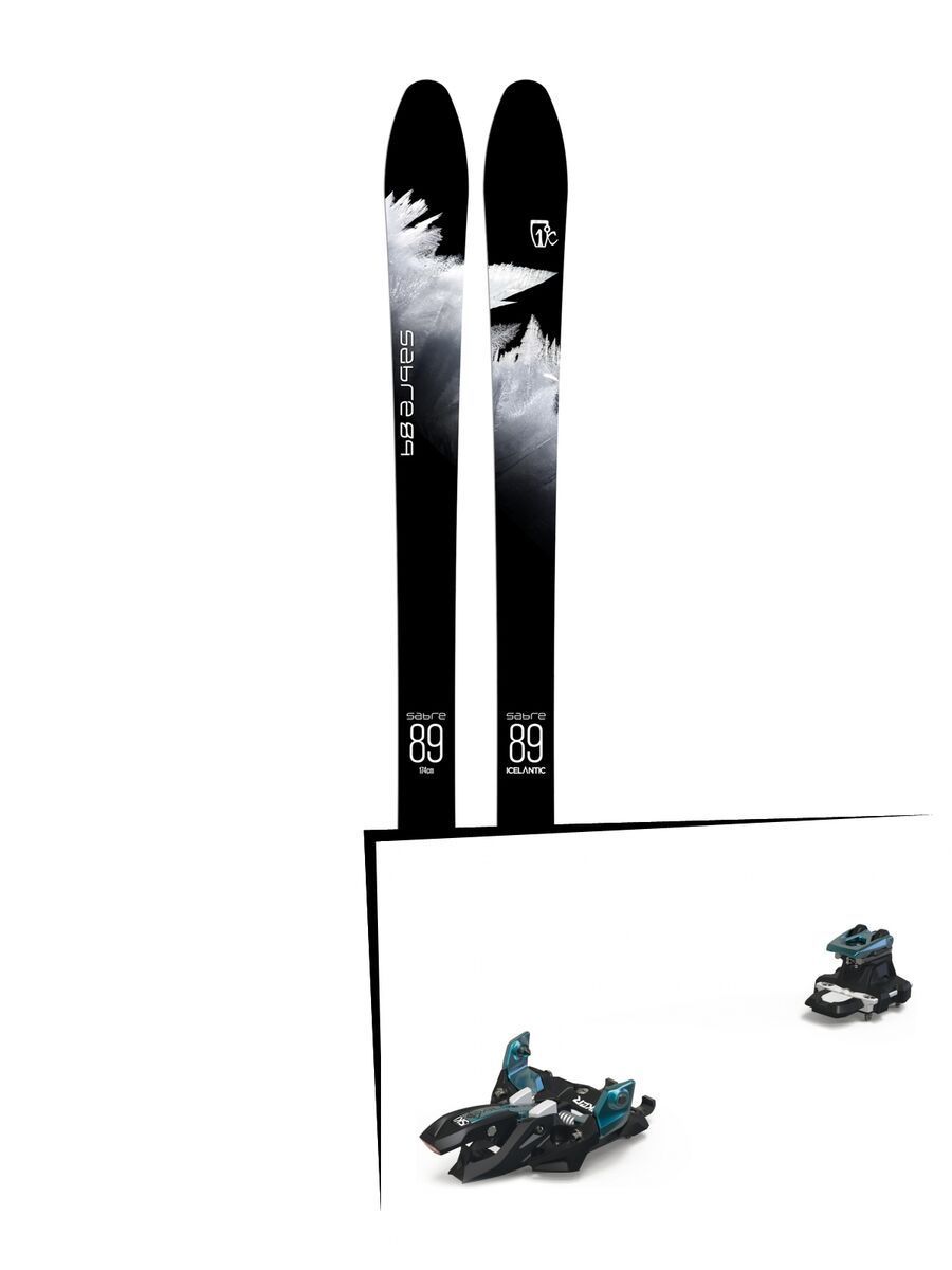Set: Icelantic Sabre 89 2018 + Marker Alpinist 9 black/turquoise - Bild 1