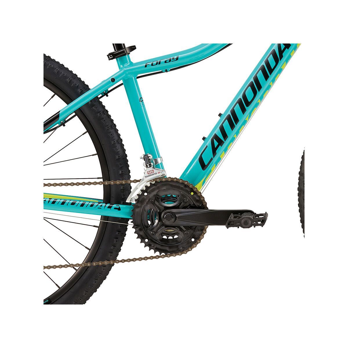 Cannondale Foray 3, turquoise w/ jet black and neon spring, gloss - TRQ - Bild 3