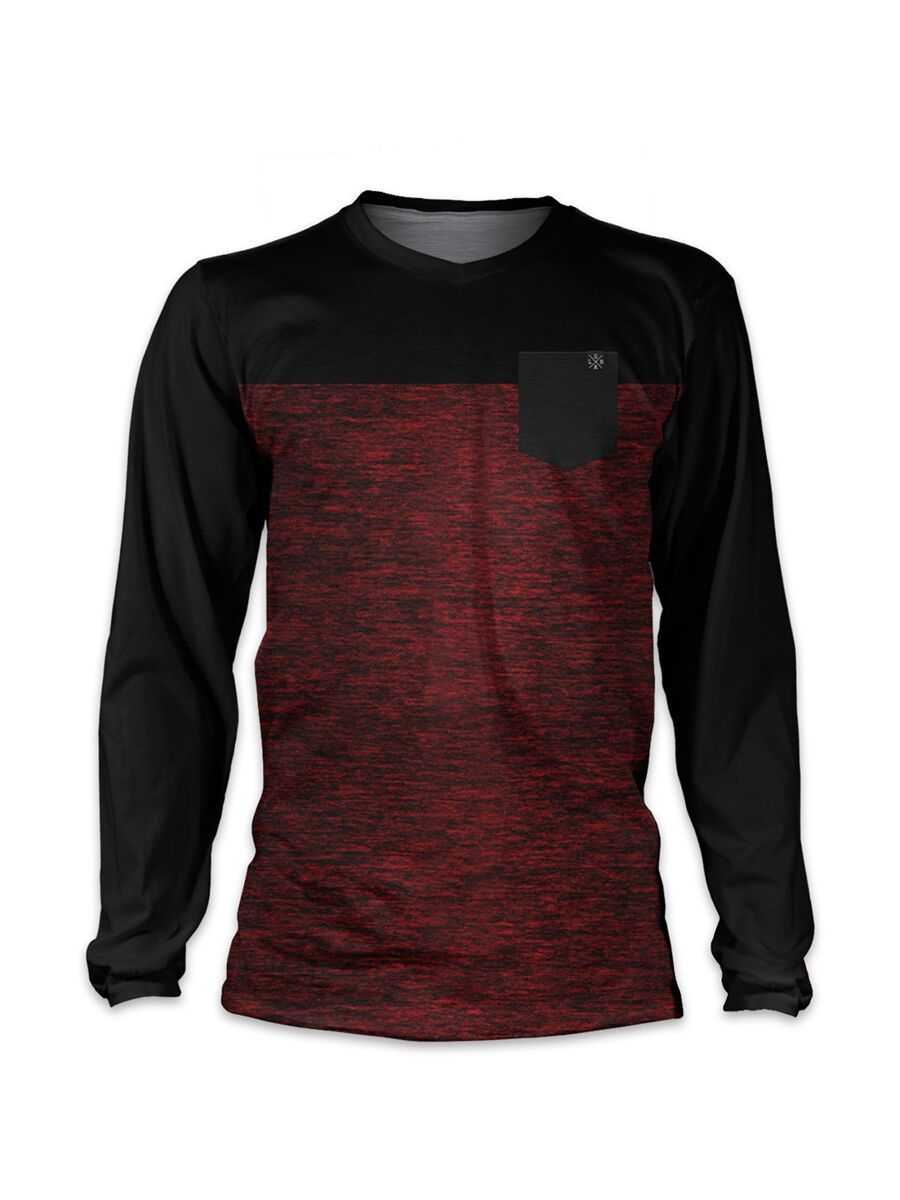 Loose Riders C/S Jersey LS 2 Tone Burgundy, red/black - Bild 1