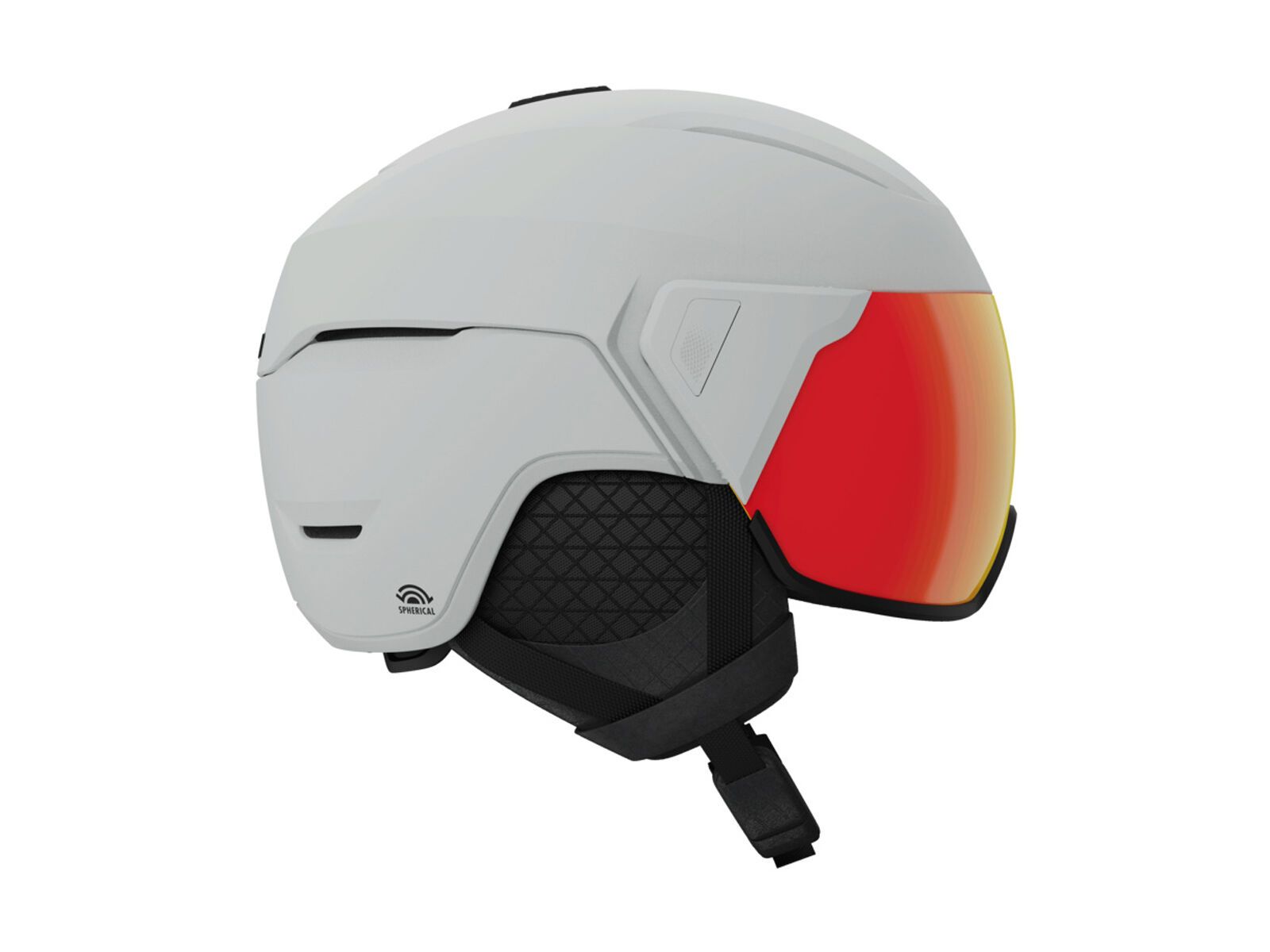 Giro Orbit Spherical MIPS, matte light grey + vivid ember - Bild 3