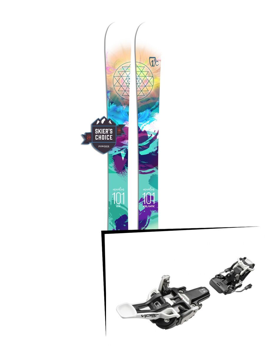 Set: Icelantic Maiden 101 2018 + Fritschi Diamir Vipec 12 schwarz - Bild 1