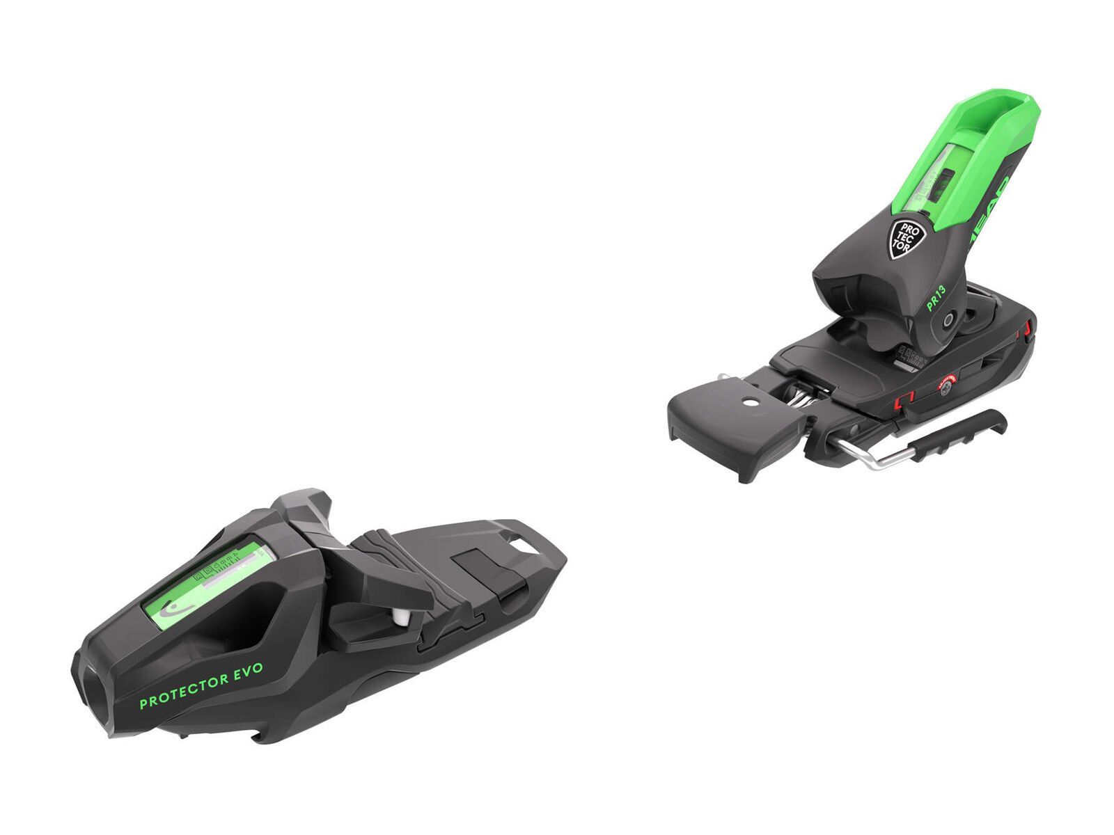 Head Supershape e-Magnum + Protector Evo PR 13 GW, matt black/green - Bild 3