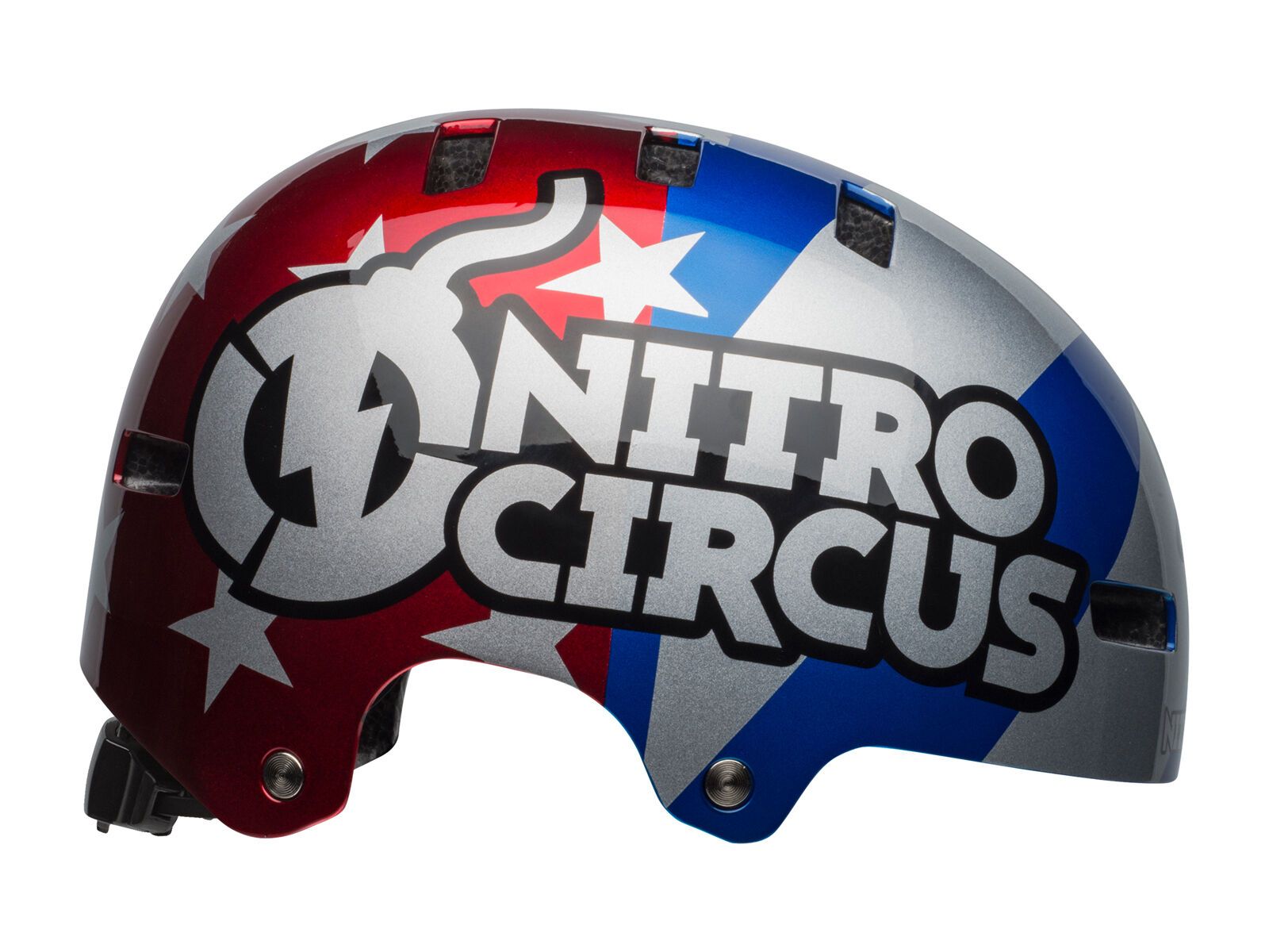 Bell Local Nitro Circus, red/silver/blue Nitro Circus - Bild 3