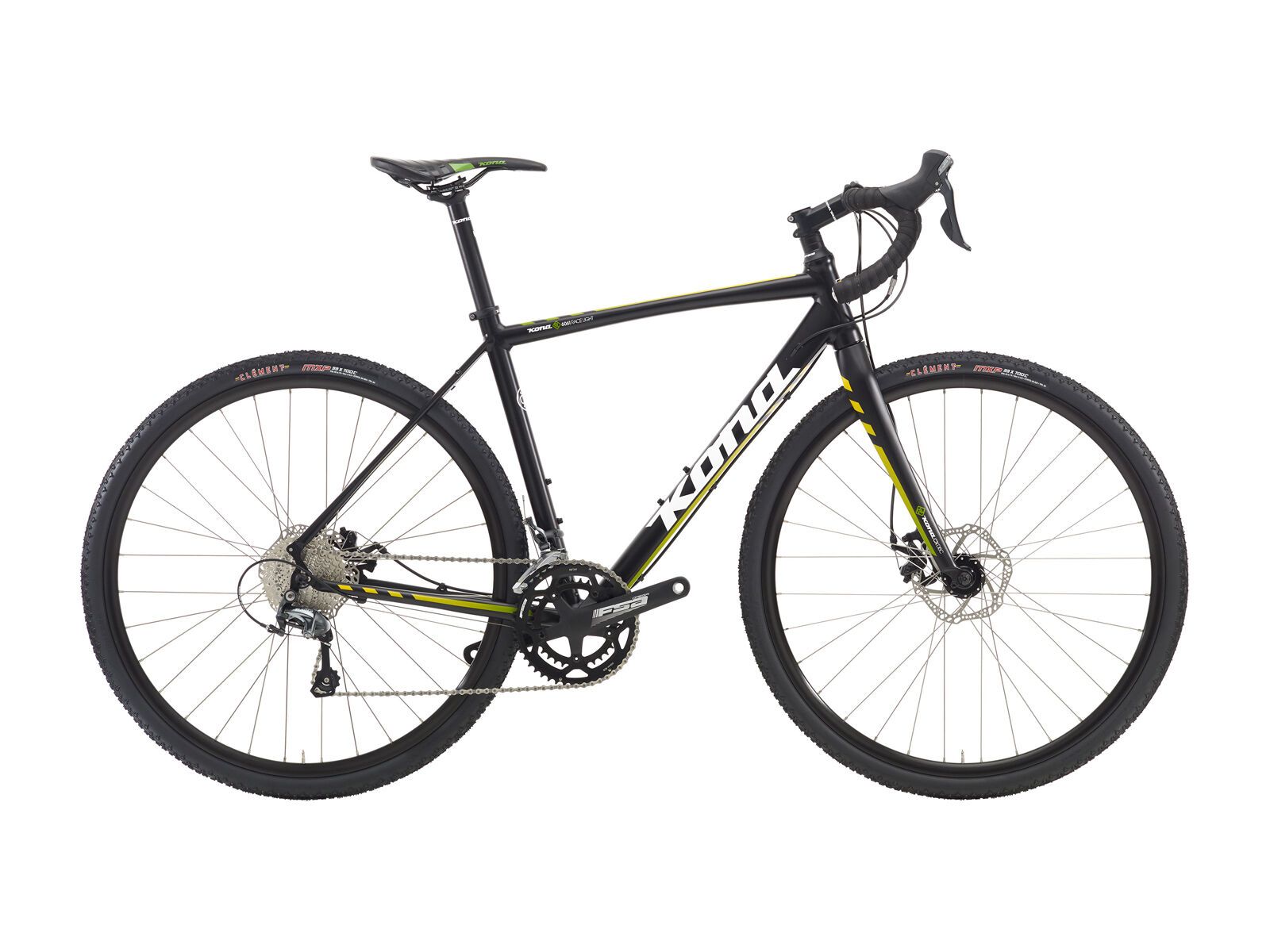 Kona Jake, matt black w/ white & yellow-green fade decals - Bild 1