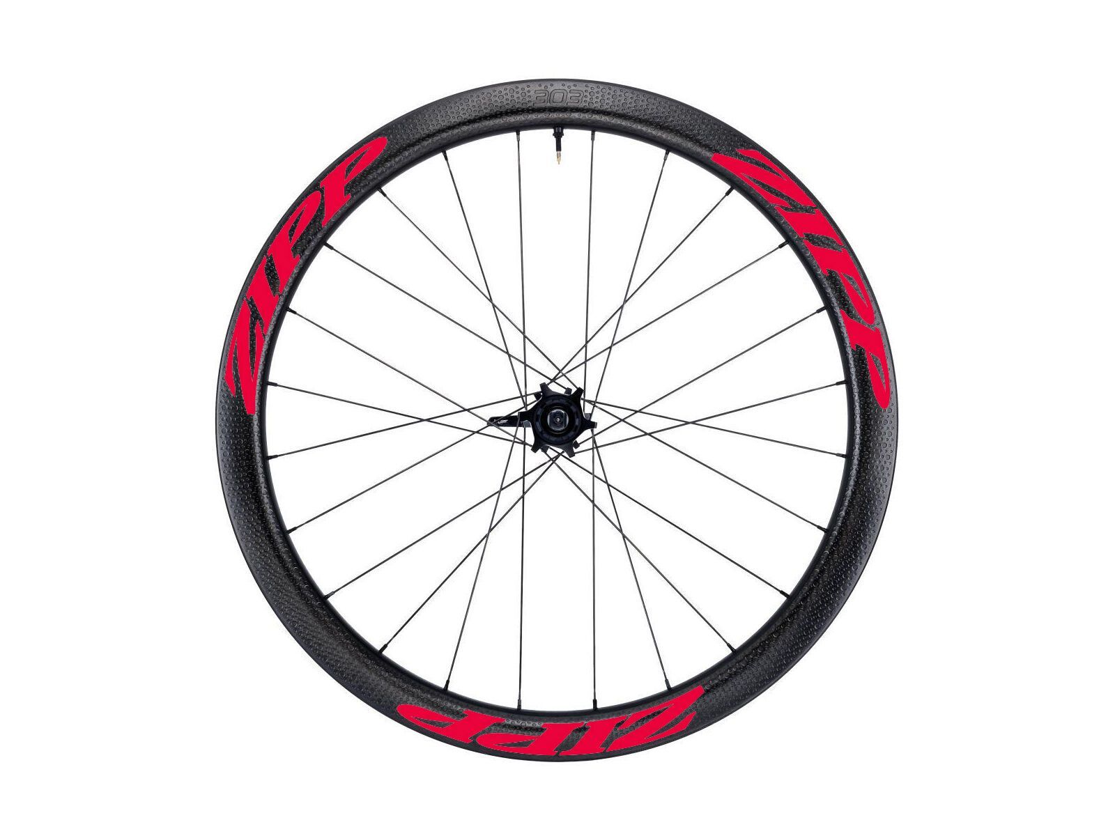 Zipp 303 Firecrest Carbon Clincher Tubeless Disc-brake, schwarz/rot - Bild 1