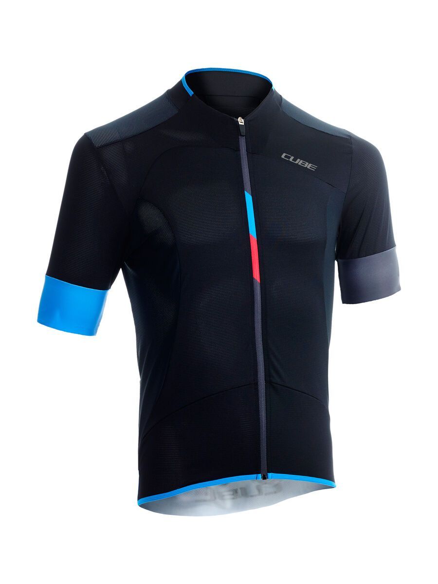 Cube Black Zero Trikot kurzarm, black´n´flashred´n´blue - Bild 1