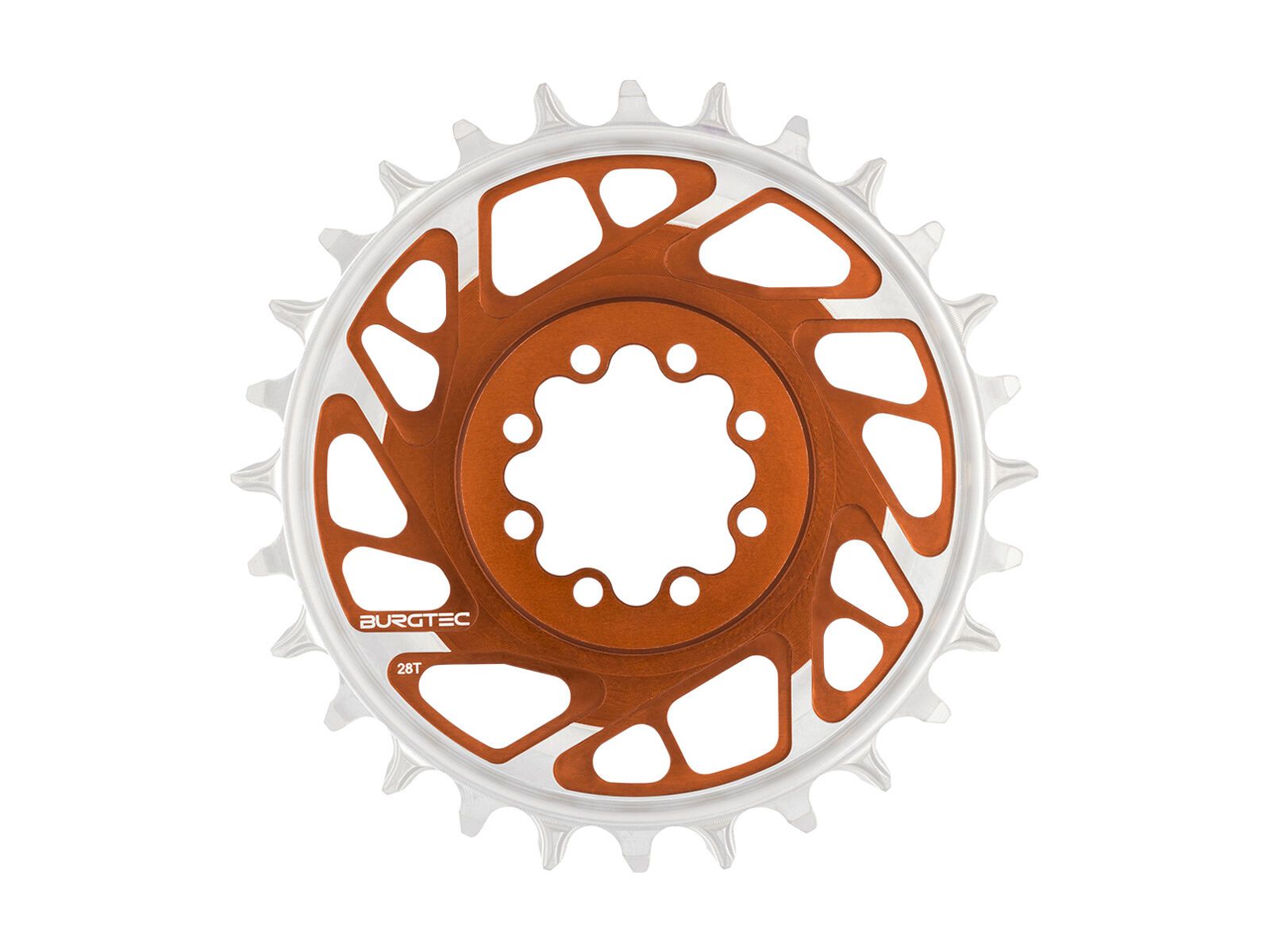 Burgtec 3 mm Offset Thick Thin Chainring SRAM 8-Bolt, kash bronze - Bild 1