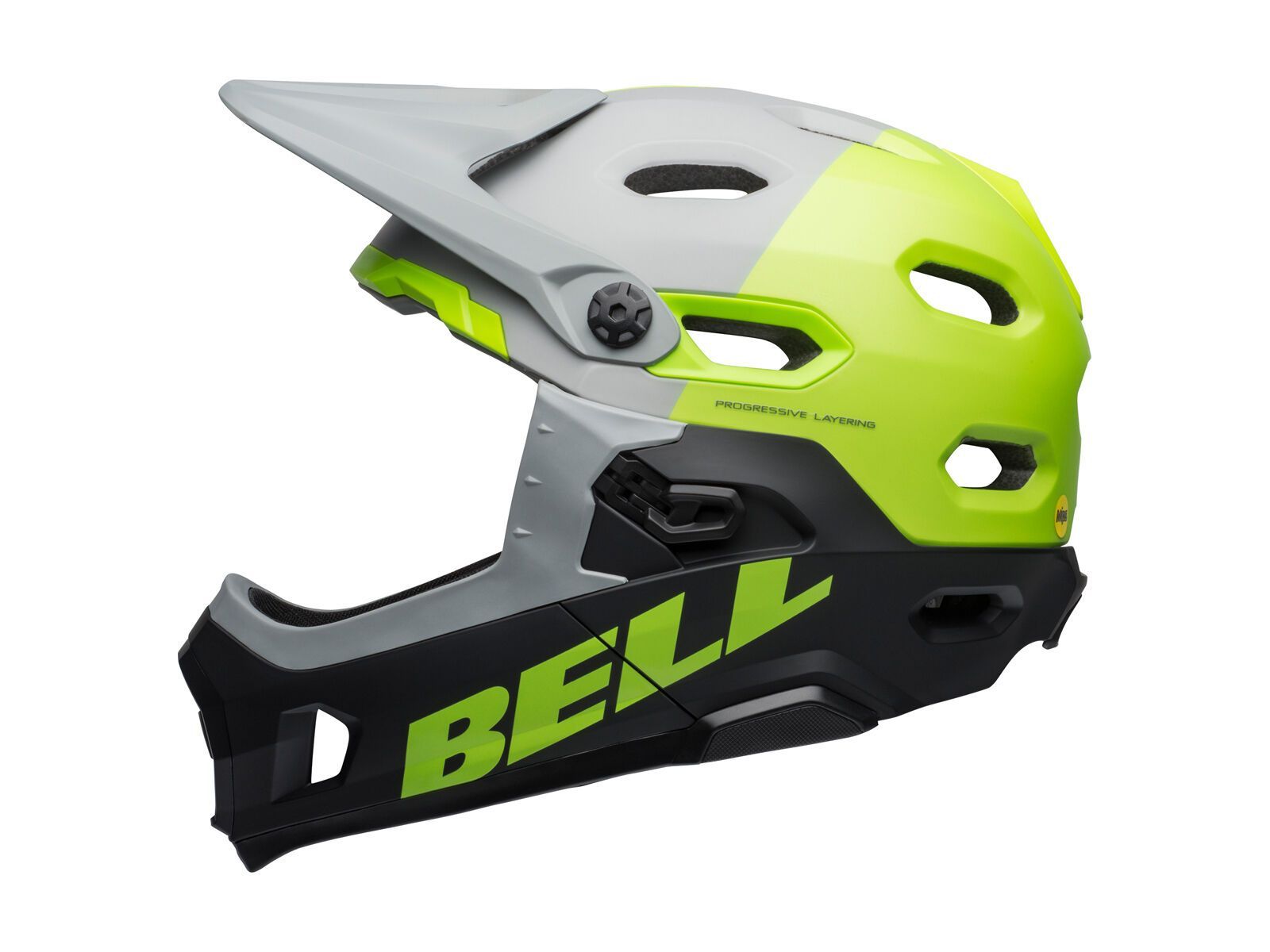 Bell Super DH MIPS, matte/gloss dark gray/bright green/black - Bild 4