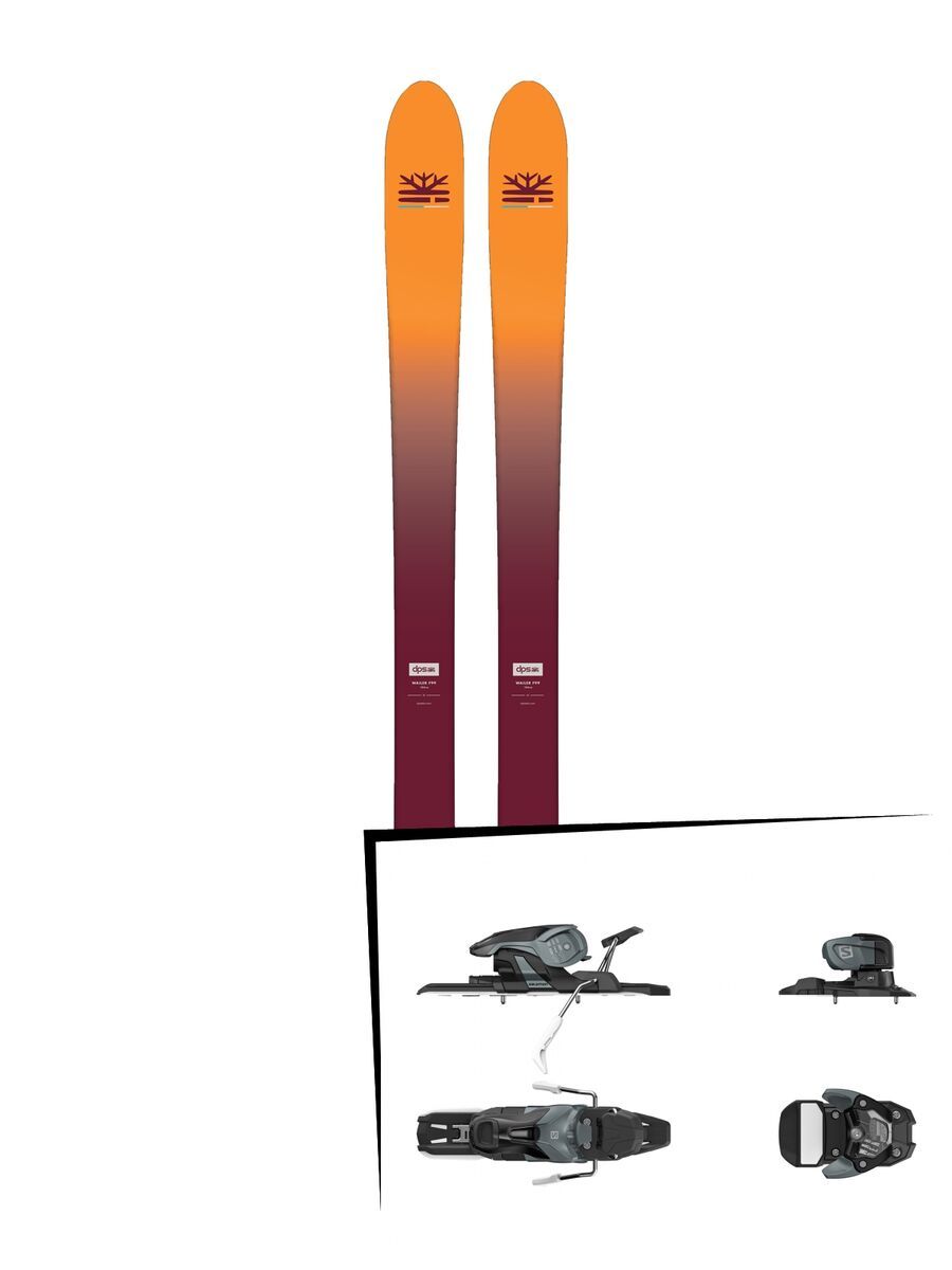 Set: DPS Skis Wailer F99 Foundation 2018 + Salomon Warden 11 dark grey/black - Bild 1