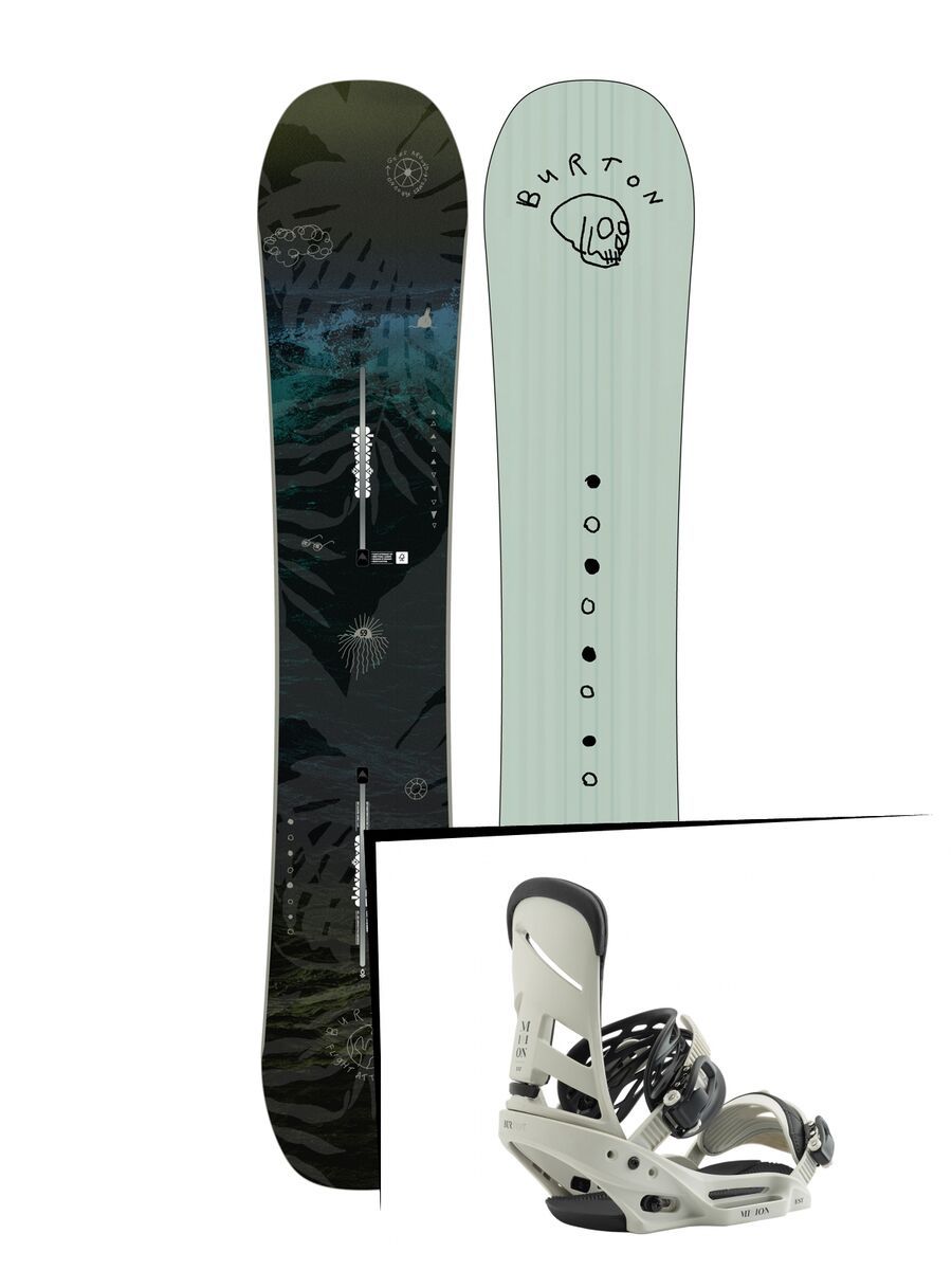 Set: Burton Flight Attendant 2019 + Burton Mission EST bone - Bild 1