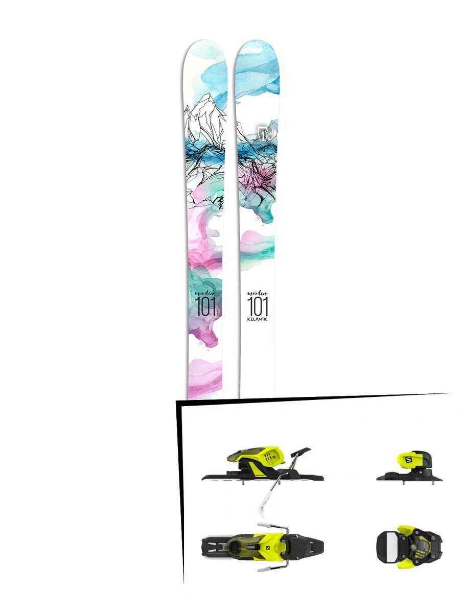 Set: Icelantic Maiden 101 2017 + Salomon Warden 11 (1706224) - Bild 1