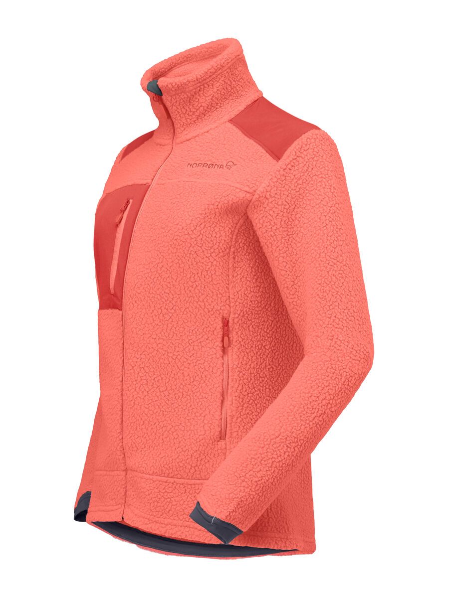Norrona trollveggen warm3 Jacket W's, deep sea coral/baked apple - Bild 2