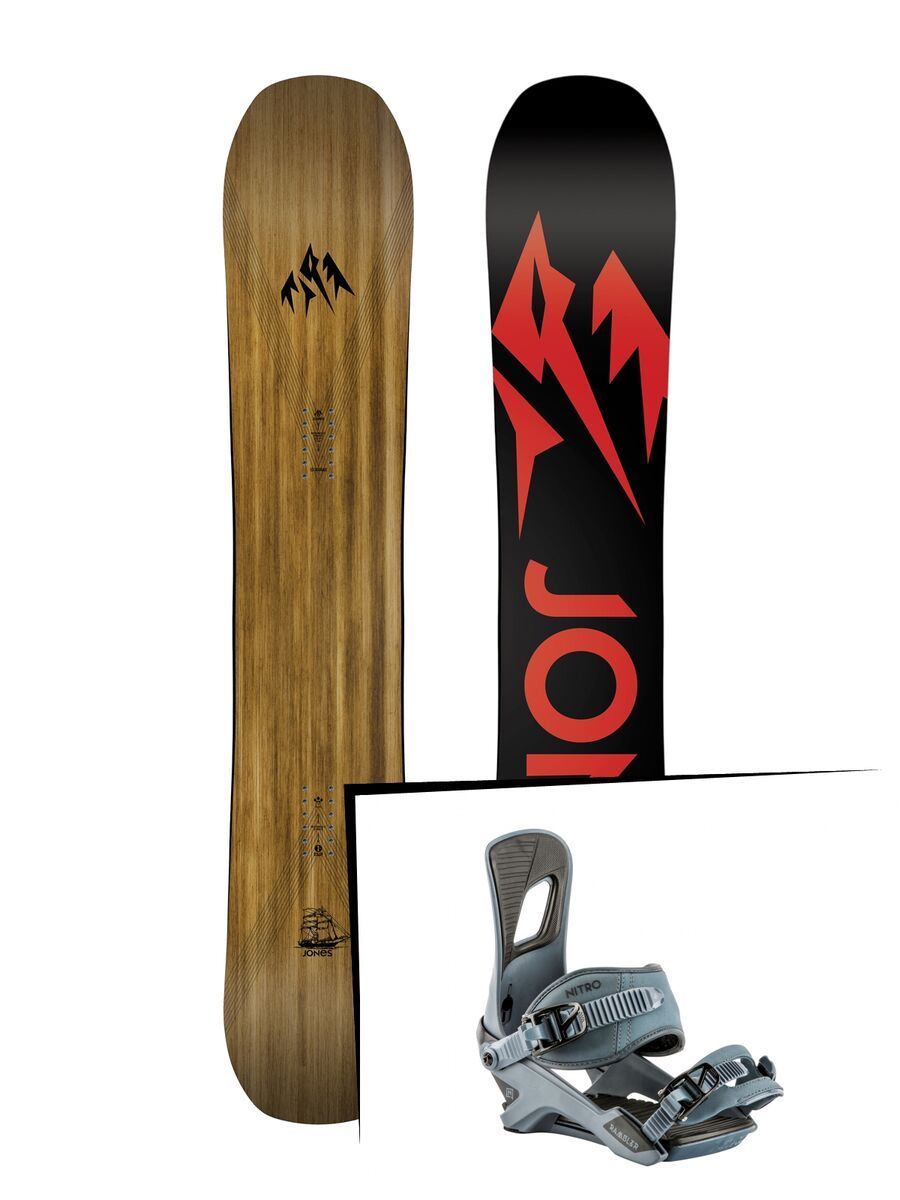 Set: Jones Flagship Wide 2019 + Nitro Rambler blue steel - Bild 1