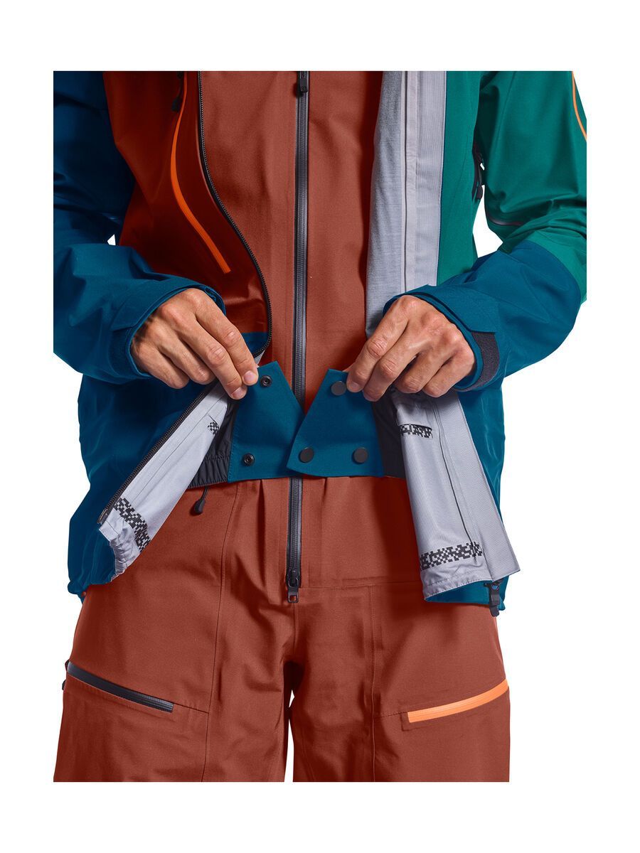 Ortovox 3L Deep Shell Jacket M, petrol blue - Bild 8