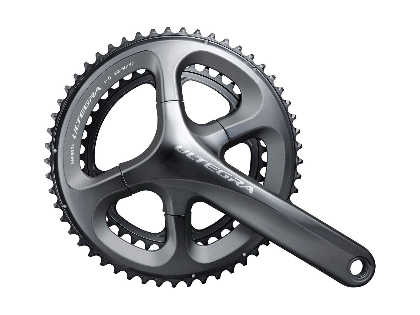 Shimano Kurbelgarnitur Ultegra FC-6800 2x11 - 46/36, grau - Bild 1