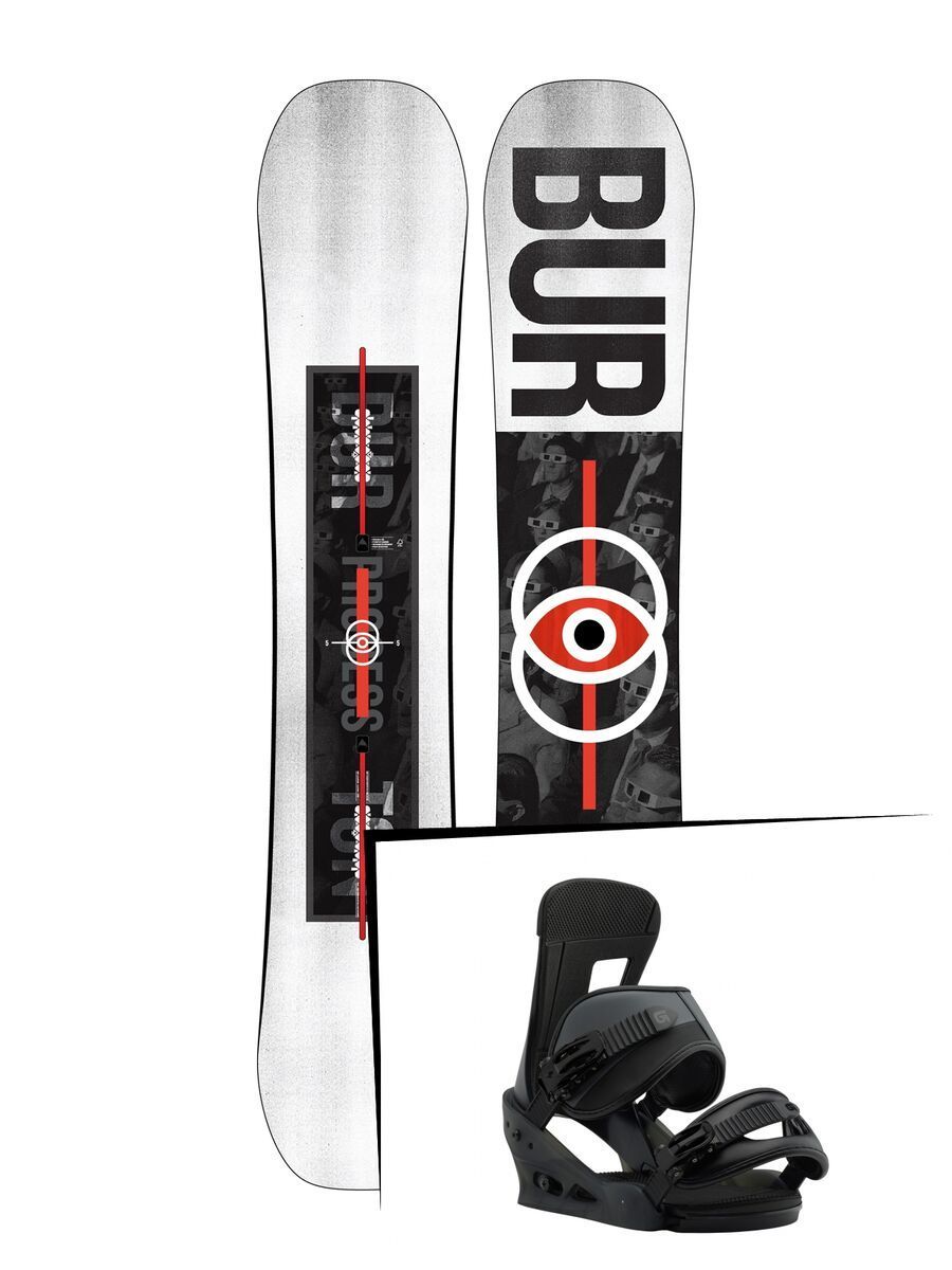 Set: Burton Process 2019 + Burton Freestyle black matte - Bild 1