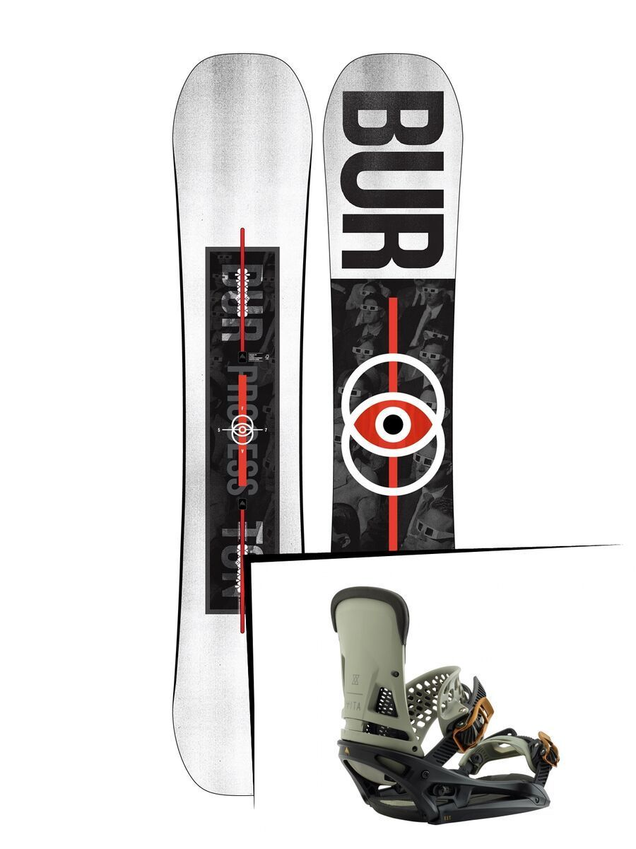 Set: Burton Process Flying V 2019 + Burton Malavita EST black/gray - Bild 1