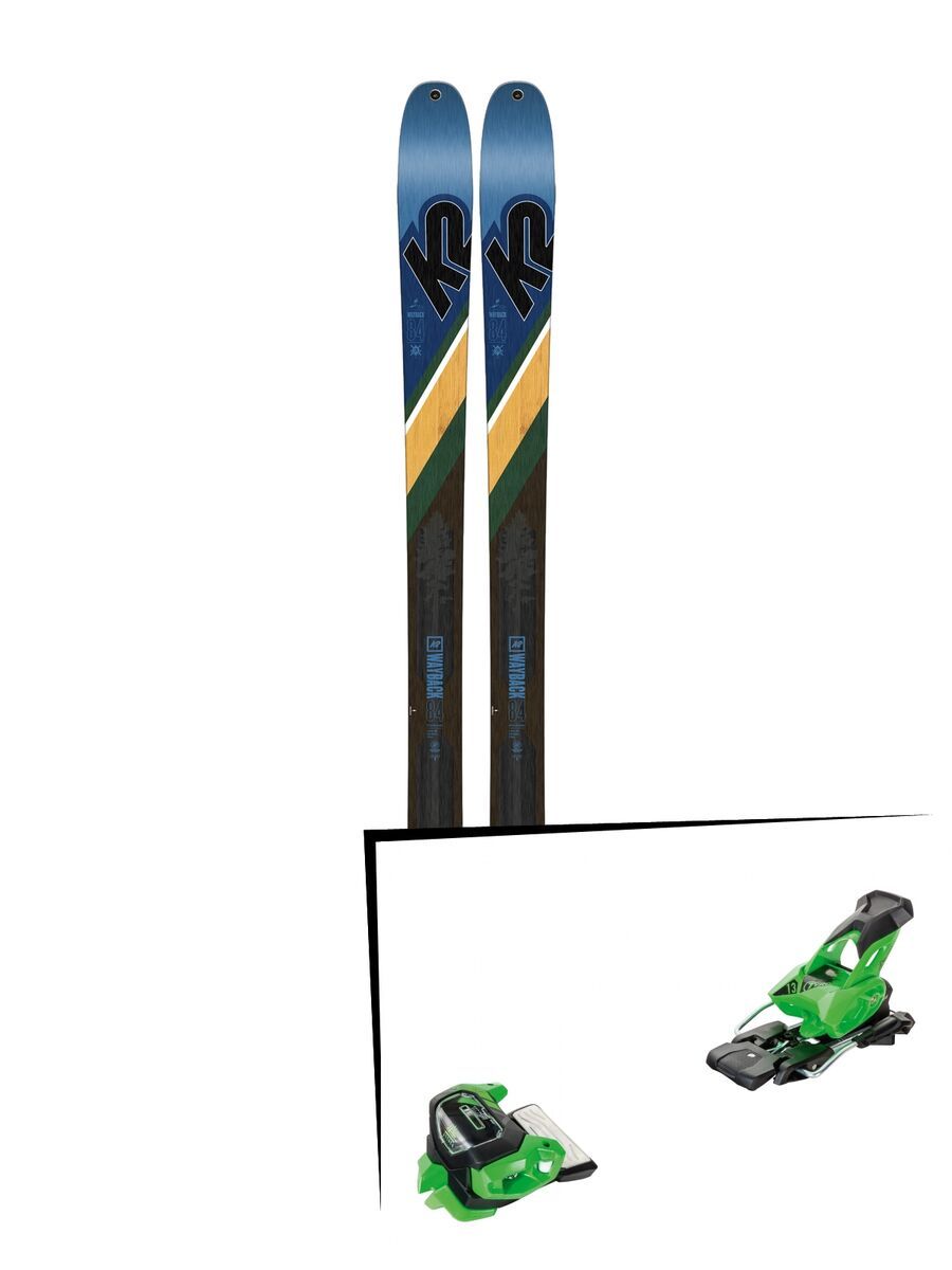 Set: K2 SKI Wayback 84 2019 + Tyrolia Attack² 13 GW green - Bild 1
